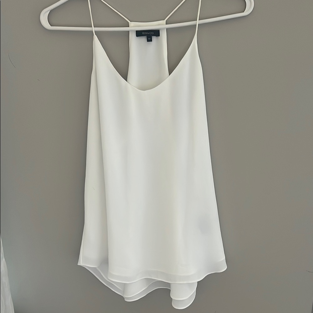 RW&CO. Elegant White Camisole